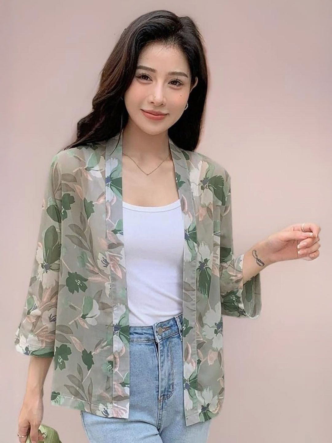 Lunice Women Printed Ethnic Shrug-image-42