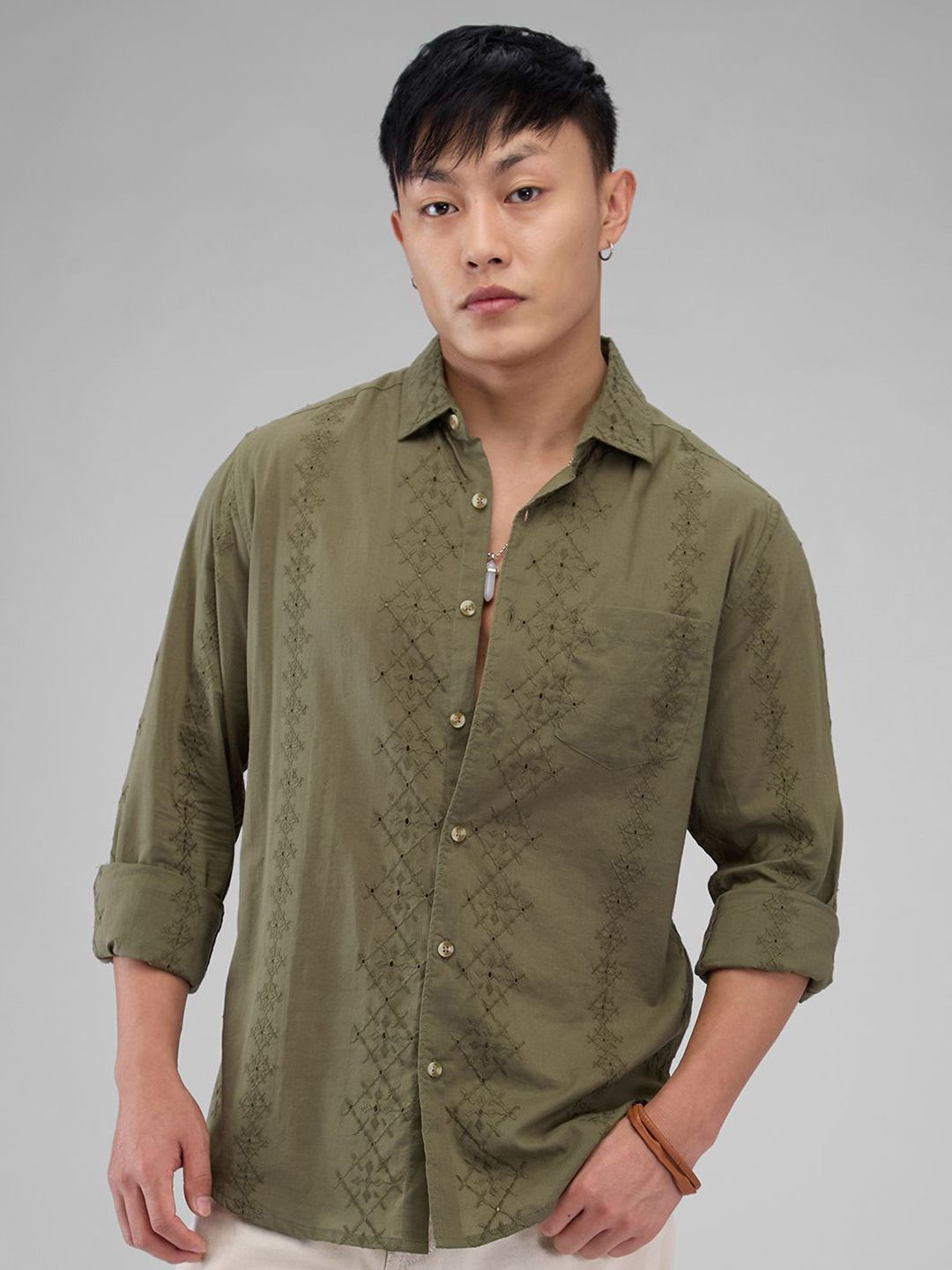 VASTRADO Men Classic Slim Fit Casual Shirt-picture-58