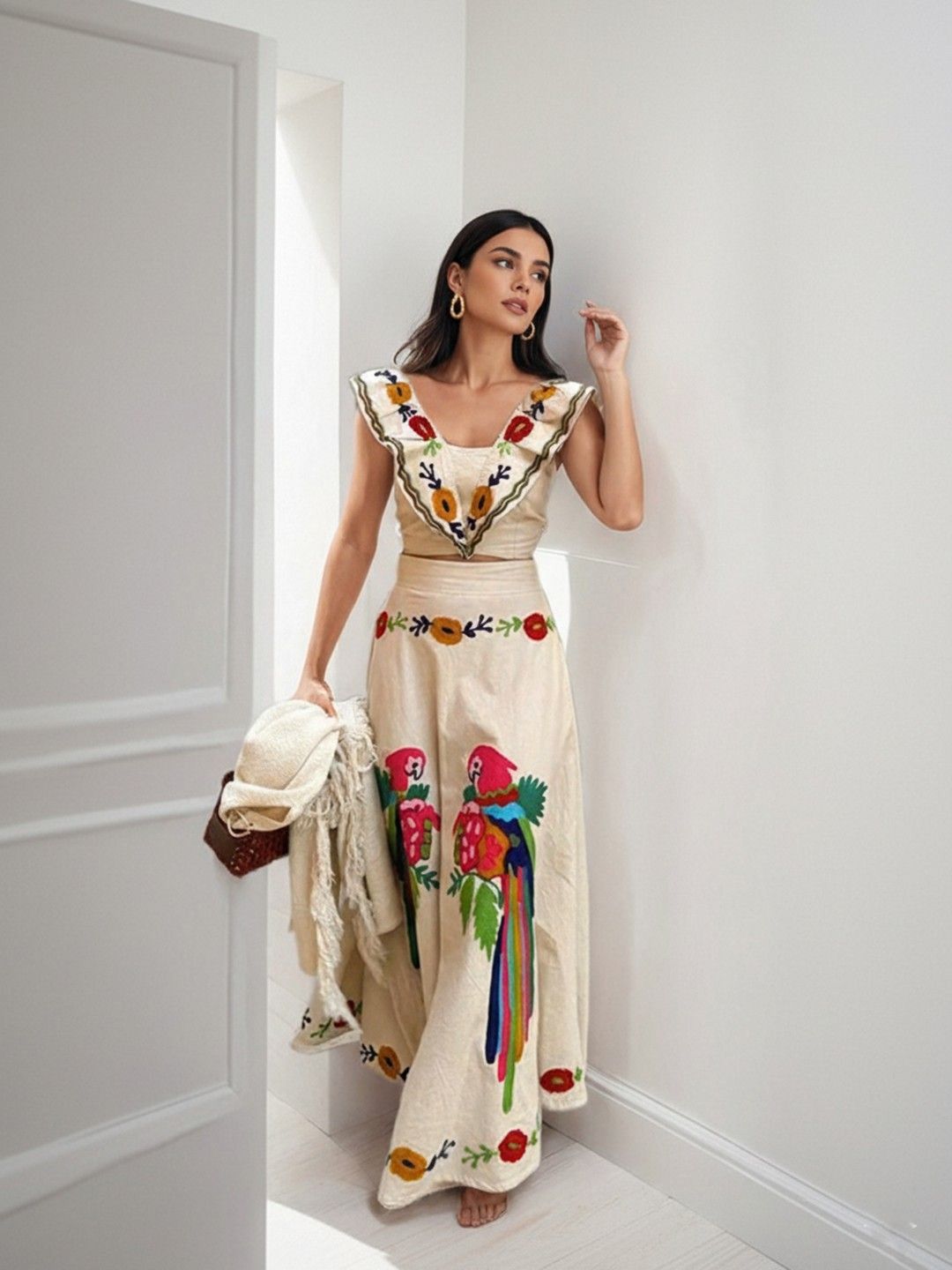 all about you Women Printed V-Neck Basic Jumpsuit