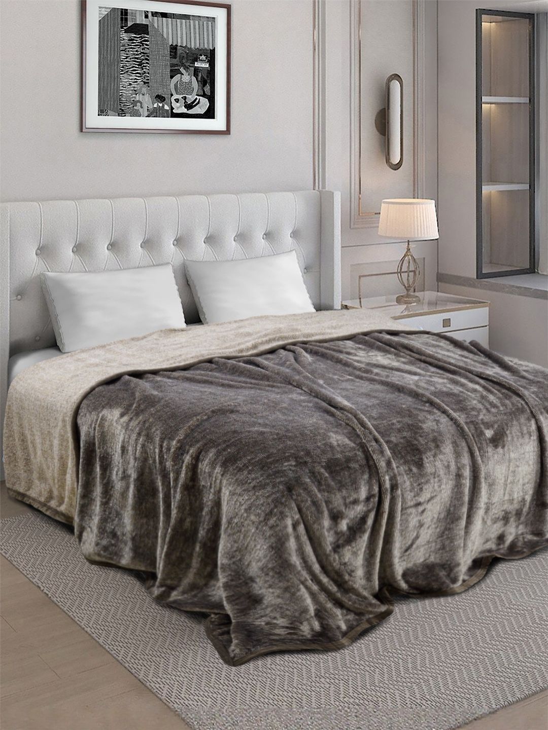 Arrabi Brown Mild Winter 400 GSM Blanket-picture-28