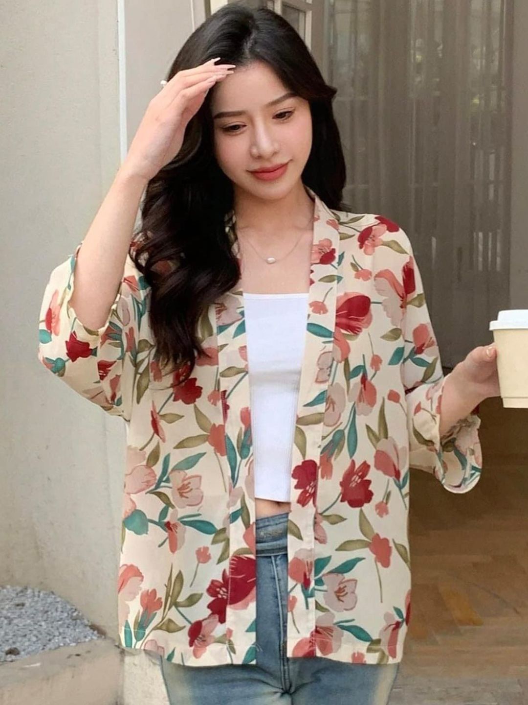 Lunice Floral Printed Shrug-picture-25