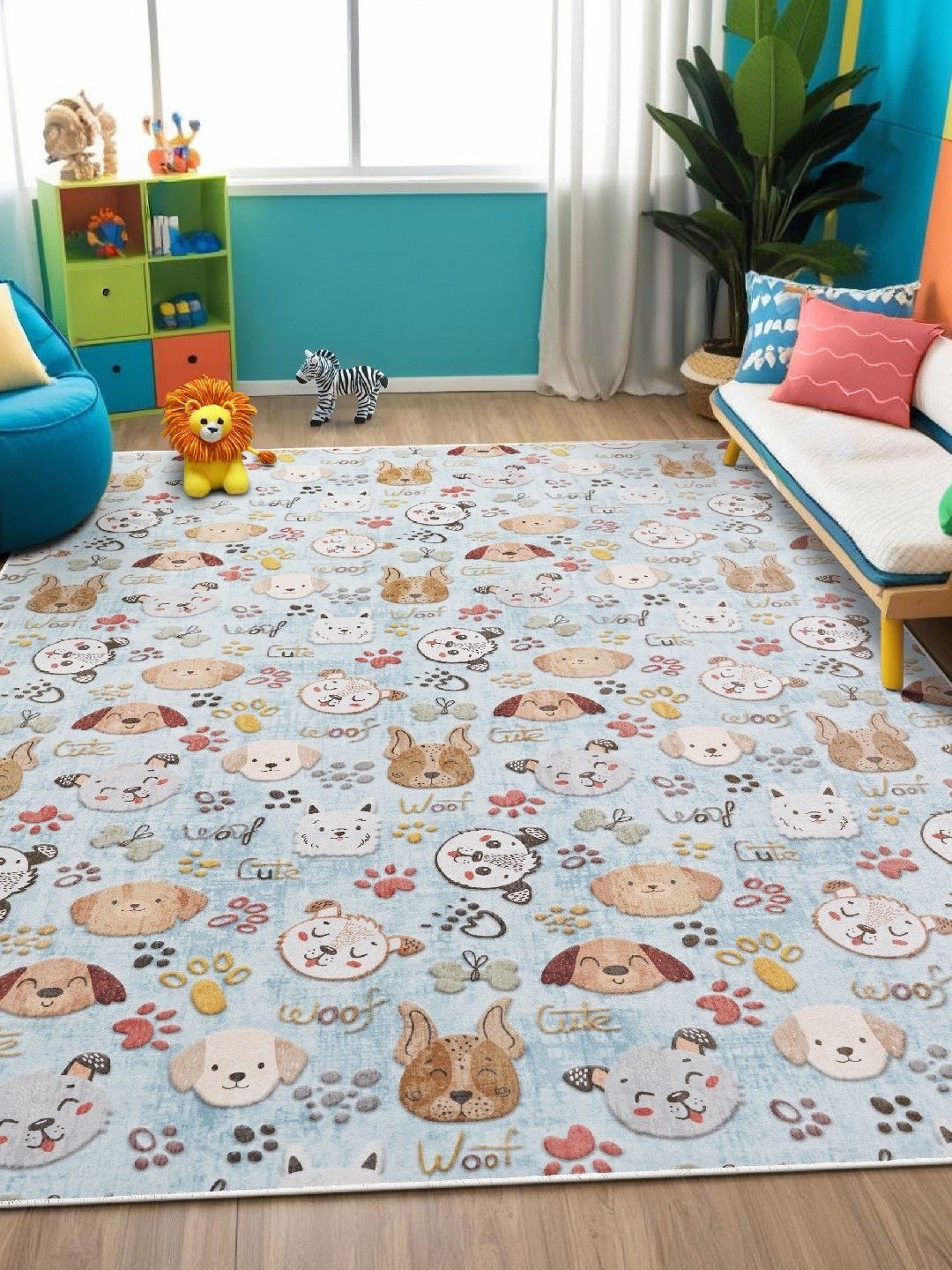 kaleen india Anti-Skid Backing Washable Indoor-Outdoor Rugs-picture-44