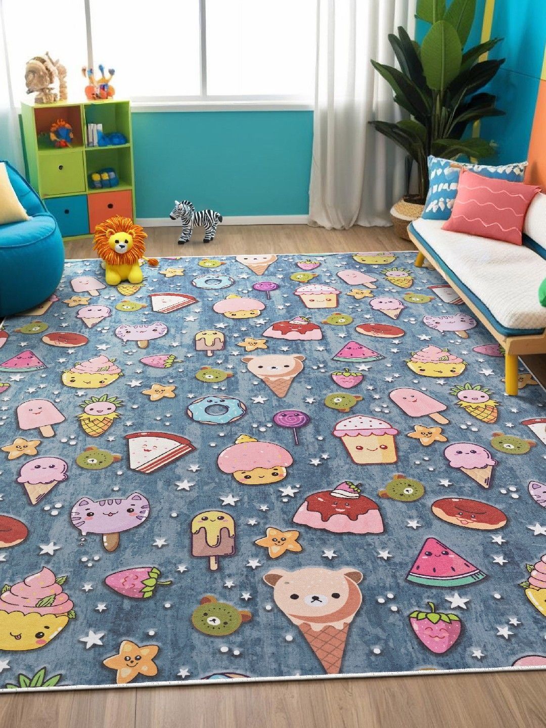 Anti-Skid Backing Washable Indoor-Outdoor Rugs-image-11