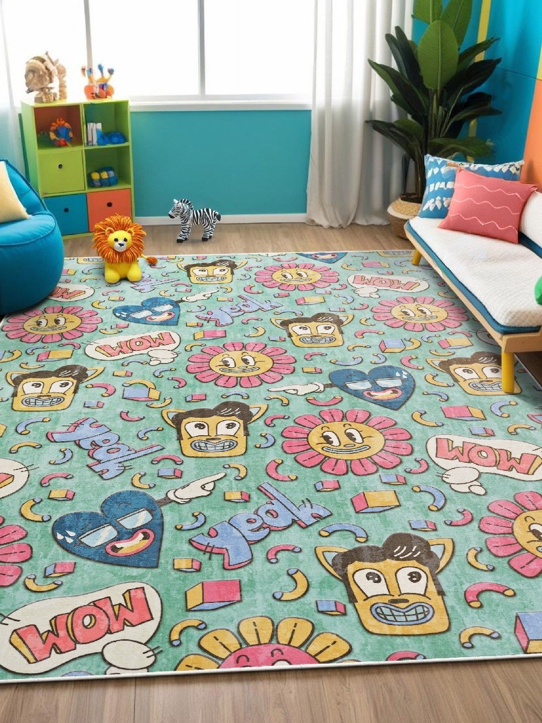 kaleen india Anti-Skid Backing Washable Indoor-Outdoor Rugs-picture-42
