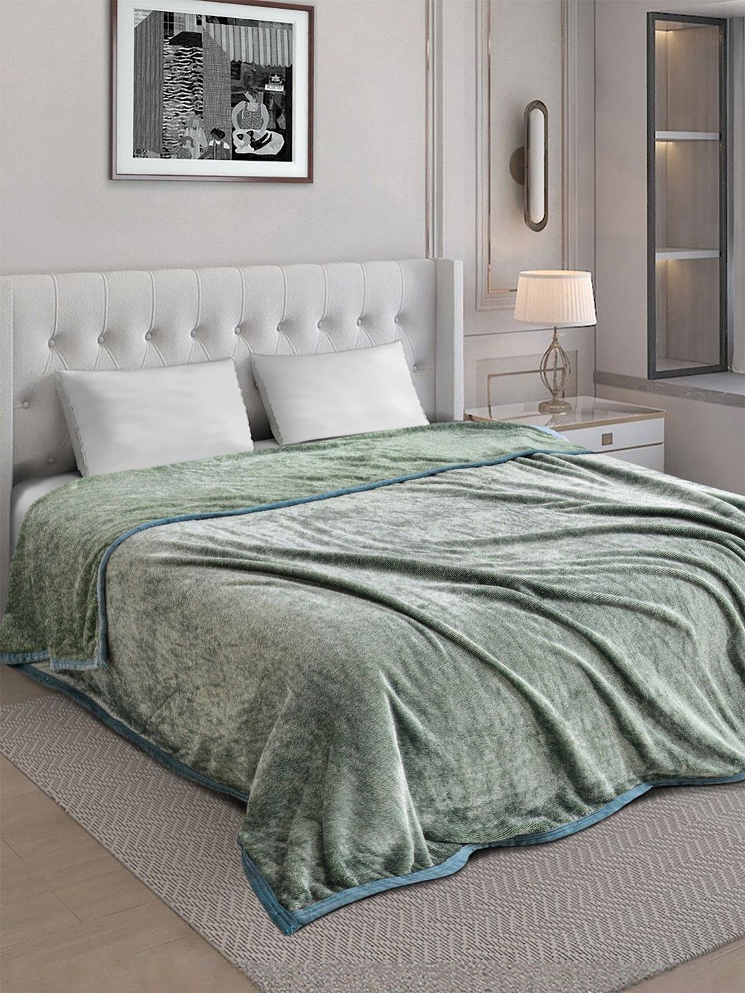 Arrabi Green Mild Winter 400 GSM Blanket-picture-56