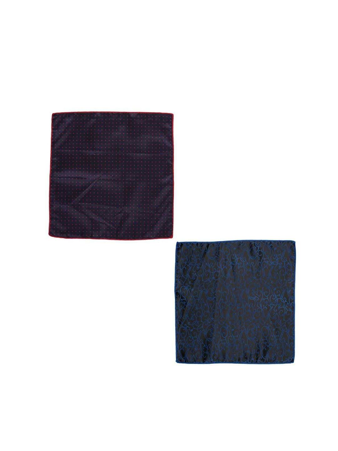 The Tie Hub Set Of 2 Printed Square Shaped Pocket Squares-picture-16