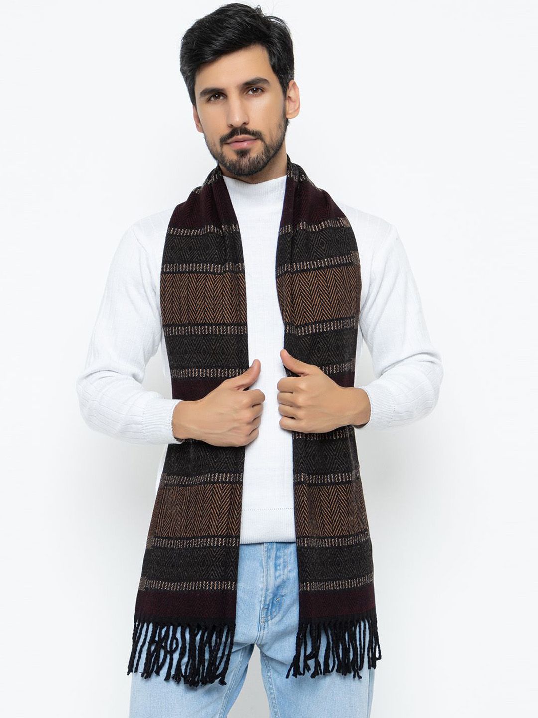 Amoldo Unisex Patterned Acrylic Mufflers-picture-20