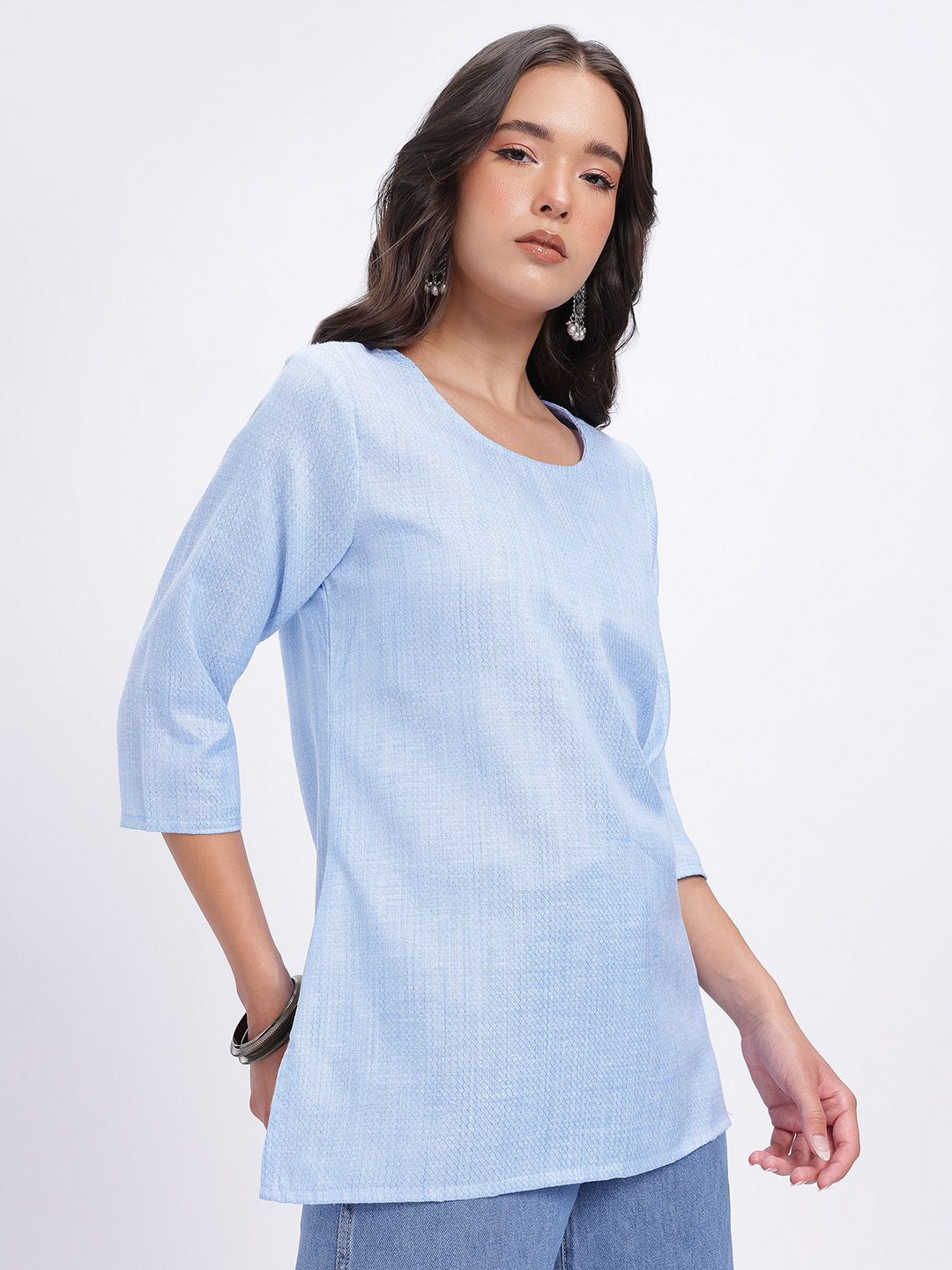 Anouk Rustic Self Design Straight Kurti-picture-35