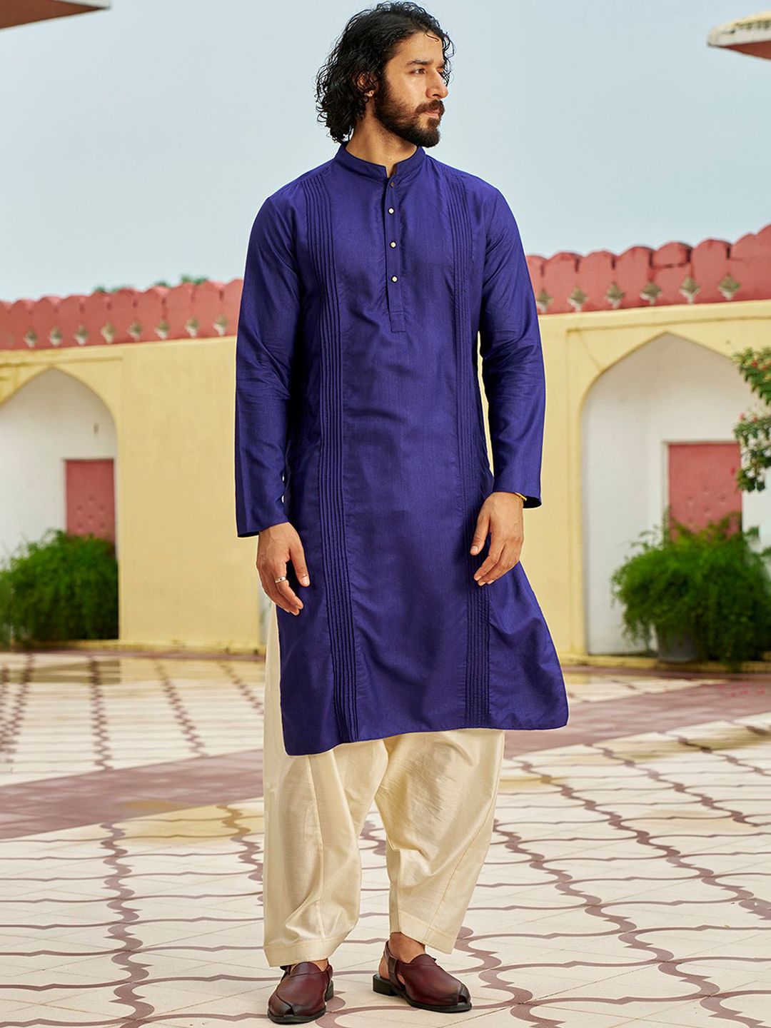 Andamen Men Solid Festive Straight Kurta-picture-17