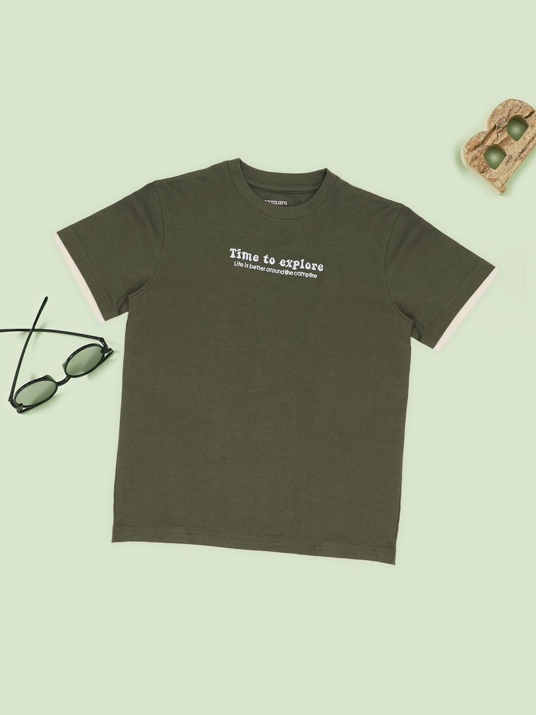 Pantaloons Junior Boys Typography Printed T-shirt-picture-26