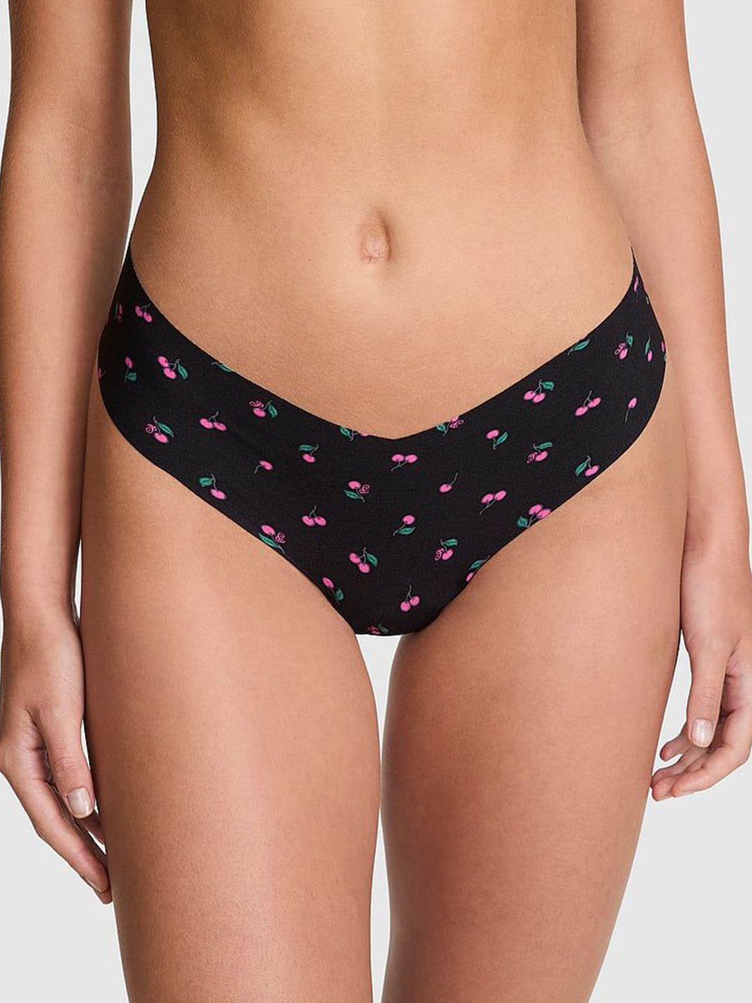 Victoria's Secret Floral Printed Low-Rise Inner Elastic Thong Brief-picture-19