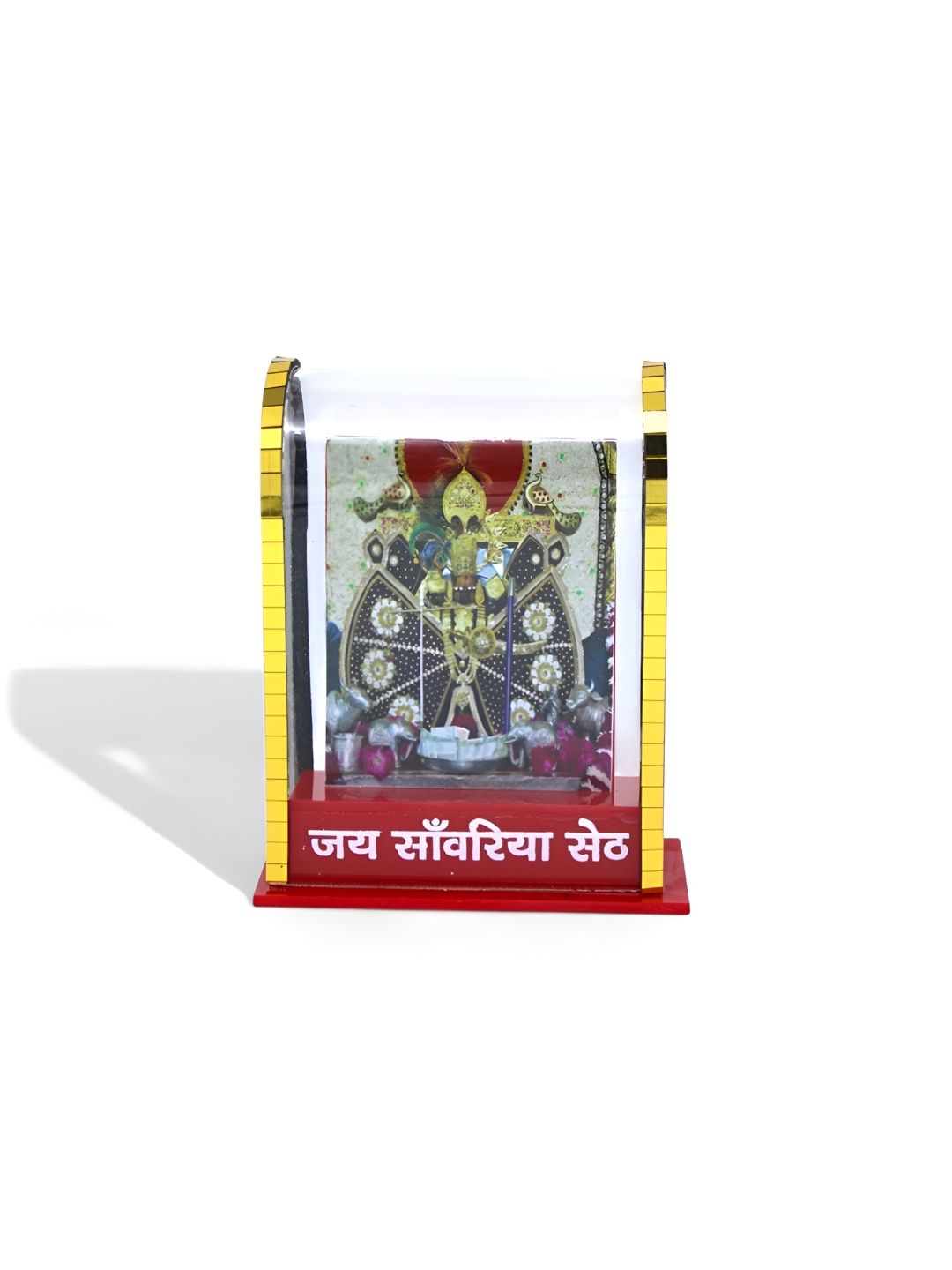 Adhvik Cabinet Brown Lord Sawaliya Seth Maharaj Religious Idol Showpiece-image-20