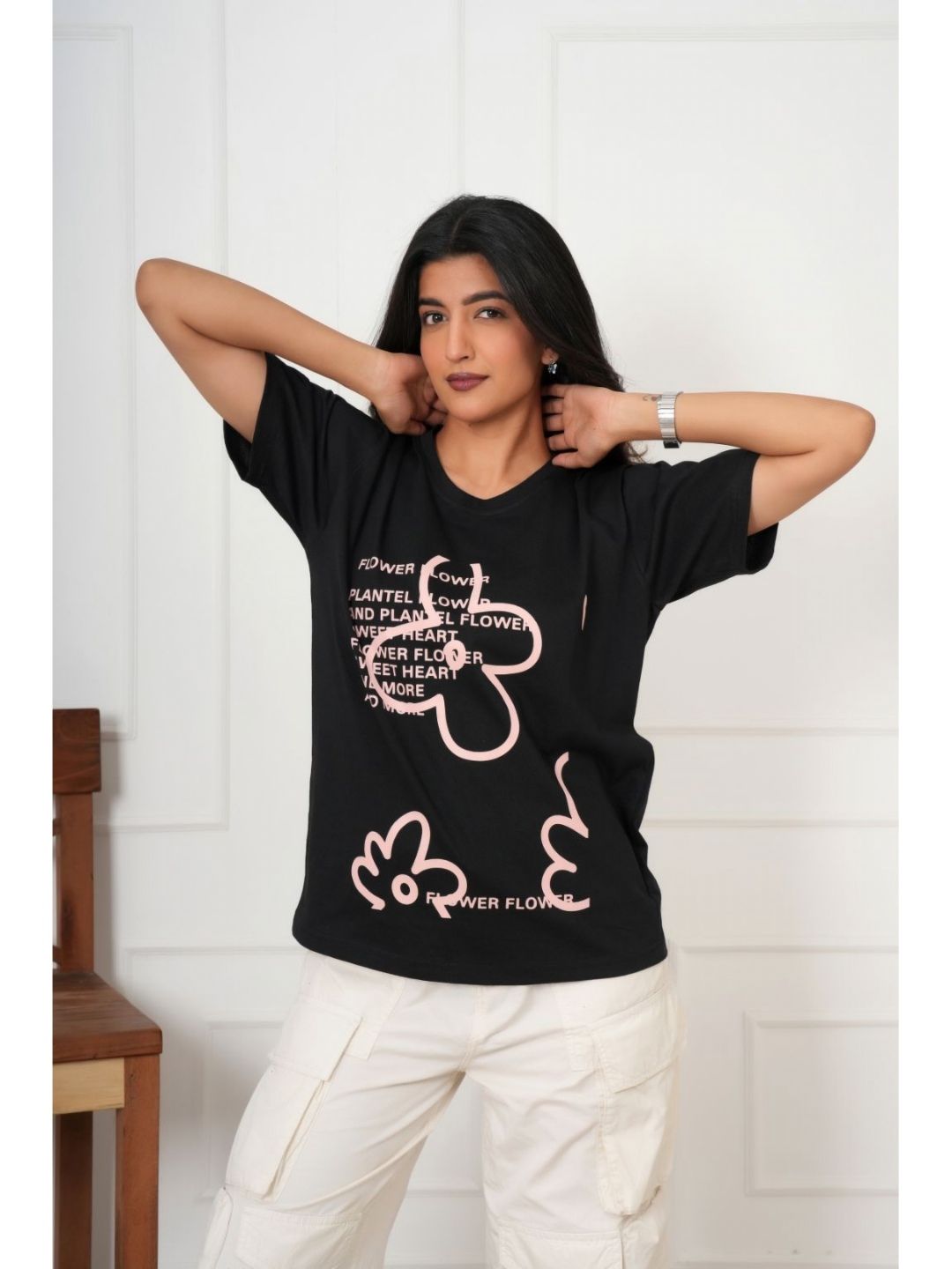 VEROCONIC Women Graphic Printed Round Neck Relaxed Fit T-shirt-picture-10