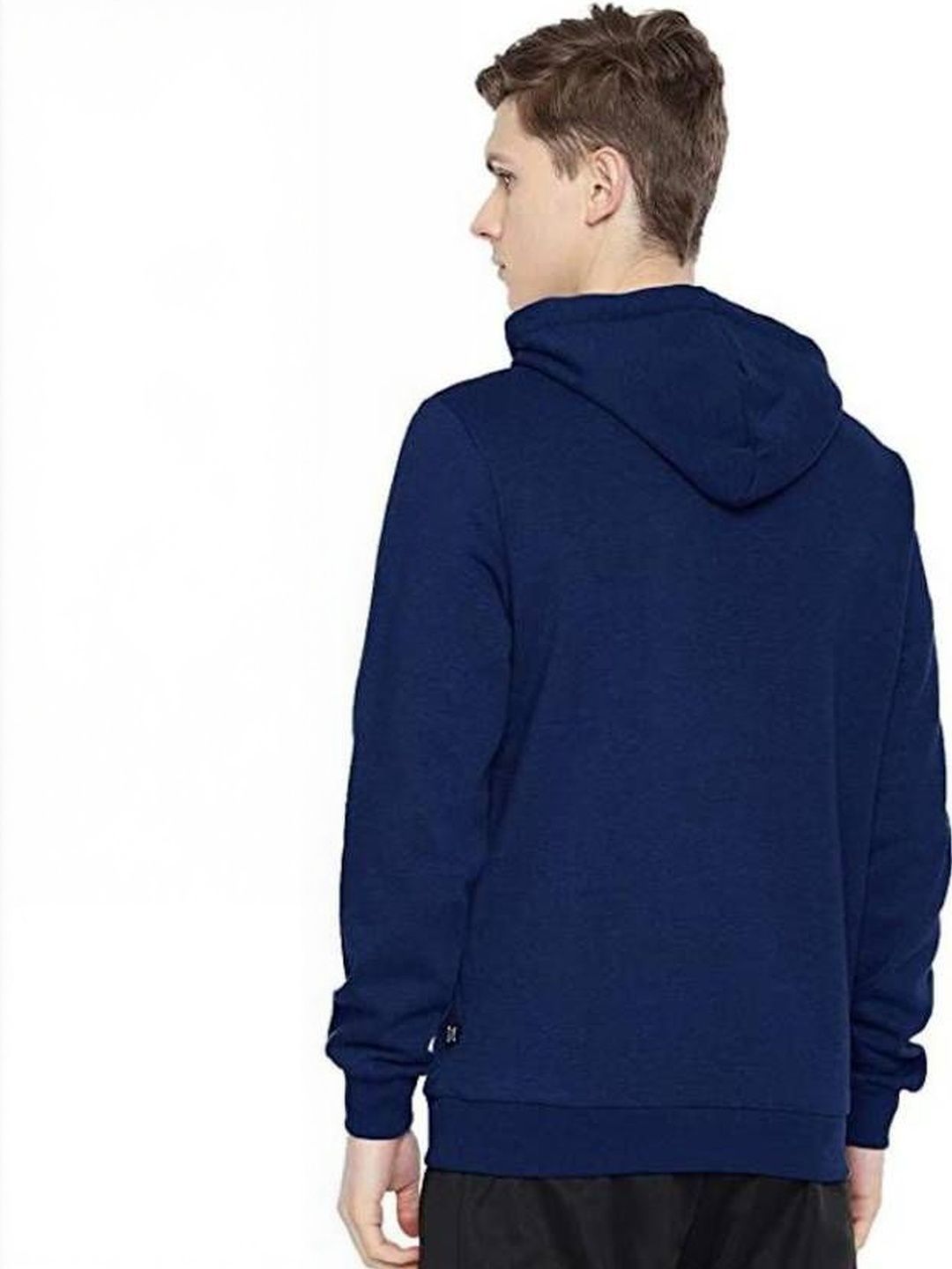 VALUE CREATION Men Blue Cotton Printed Hooded Pullover-image-37