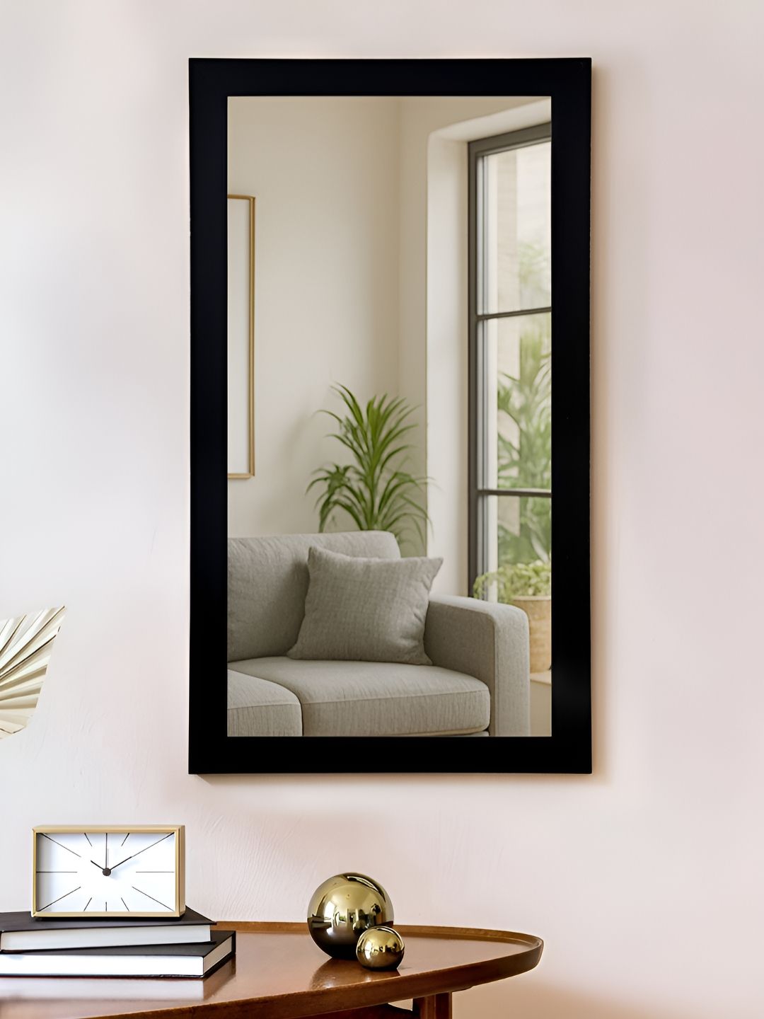 Art Street Black Wall Mount Decorative Wall Mirror With Frame