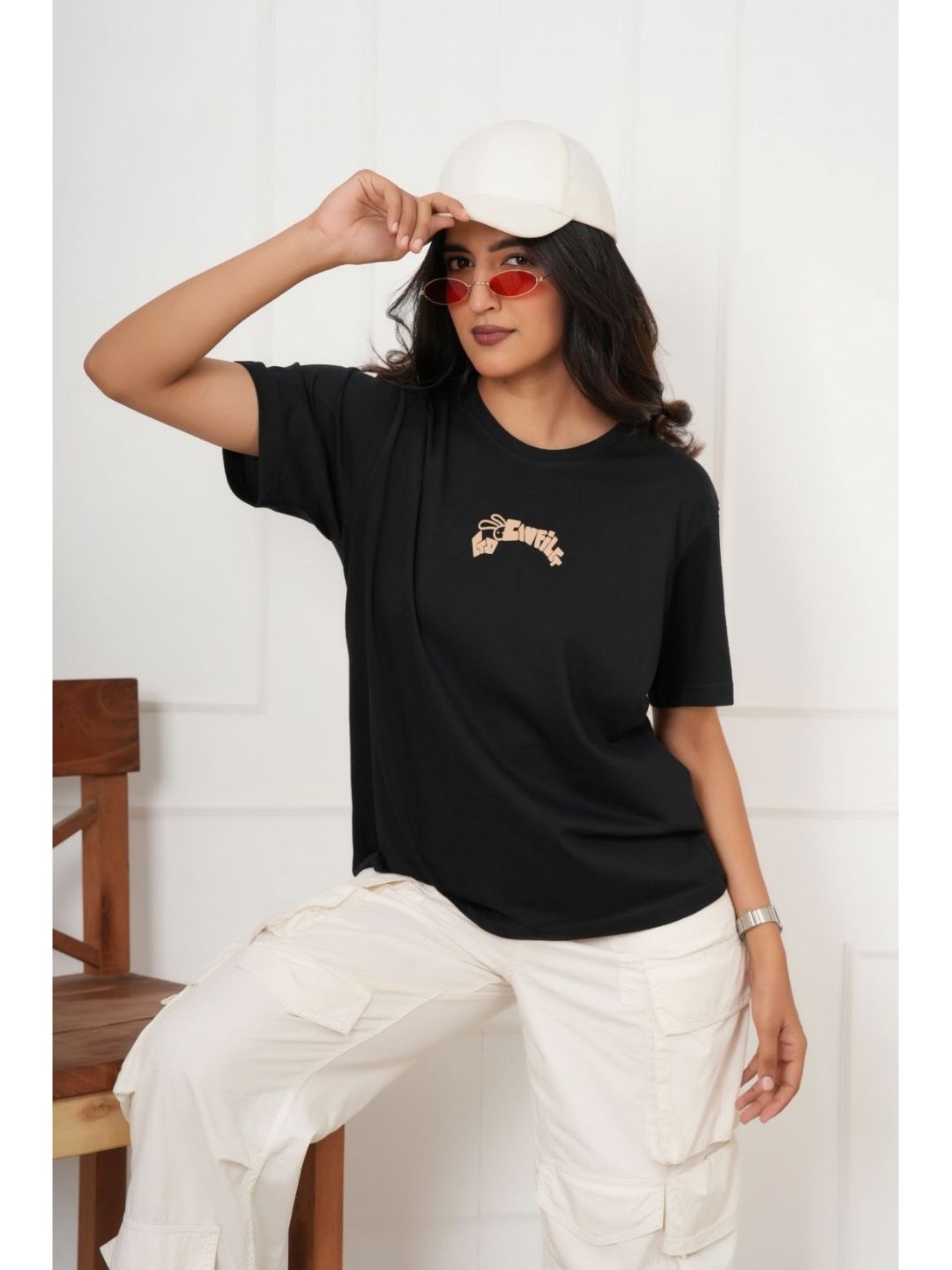 VEROCONIC Women Graphic Printed Round Neck Relaxed Fit T-shirt-picture-12