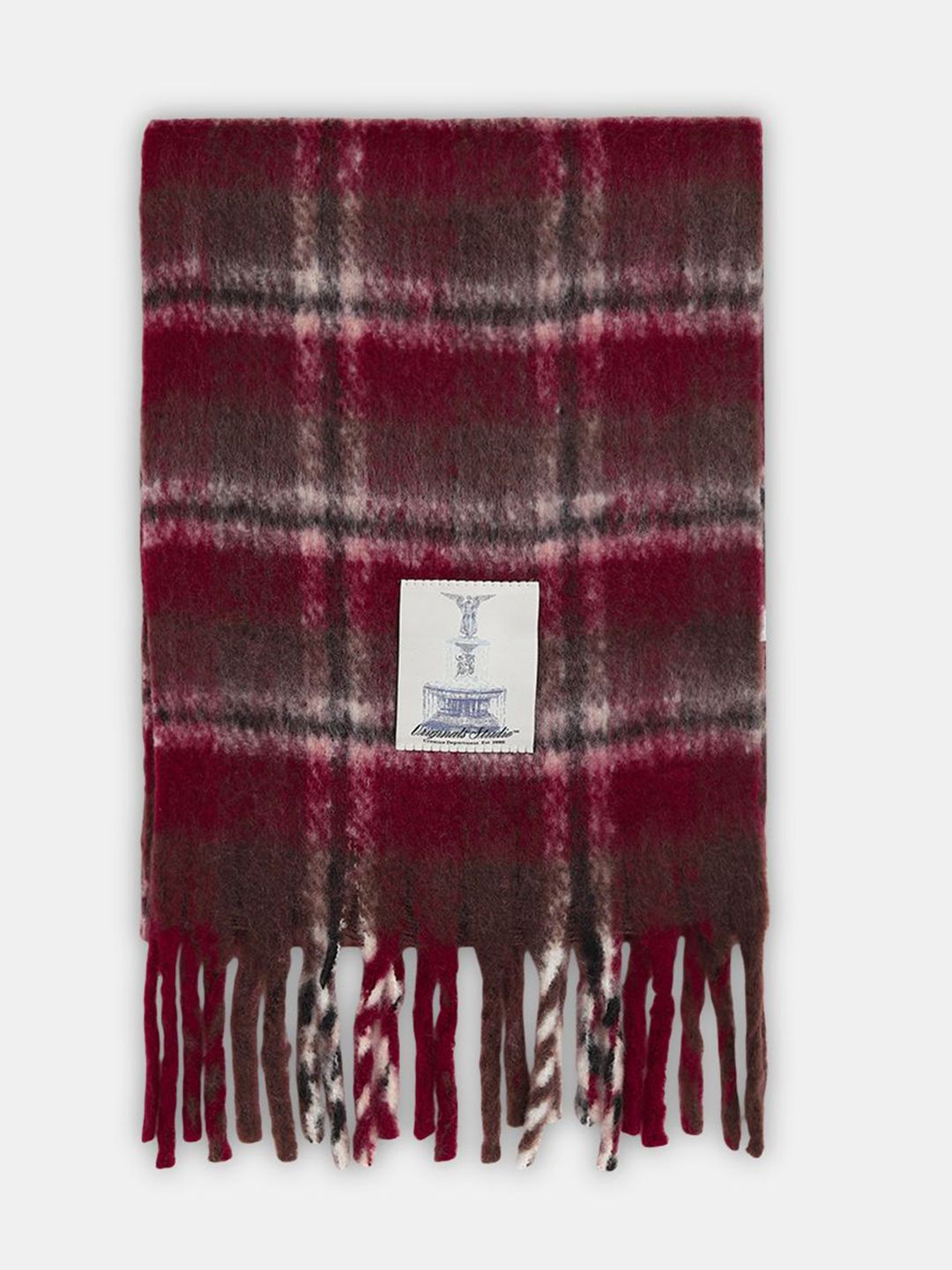 Jack & Jones Checked Casual Scarf With Tasselled Border-picture-24