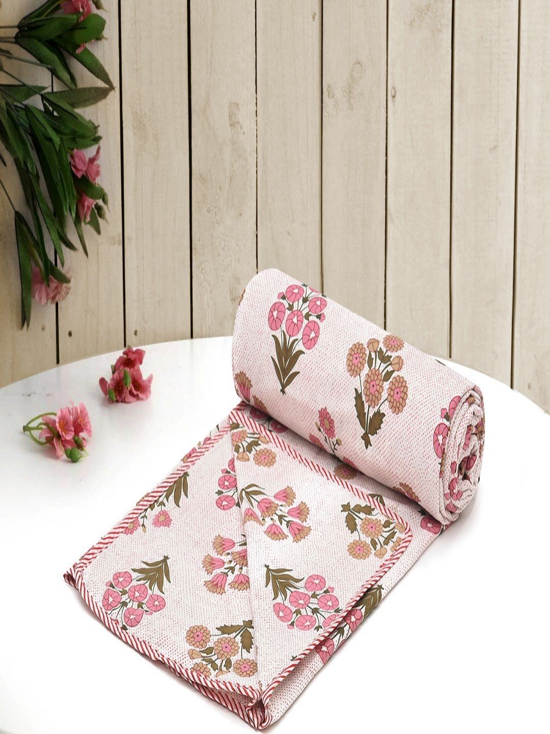RRC Pink Floral AC Room 150 GSM Dohar-image-13