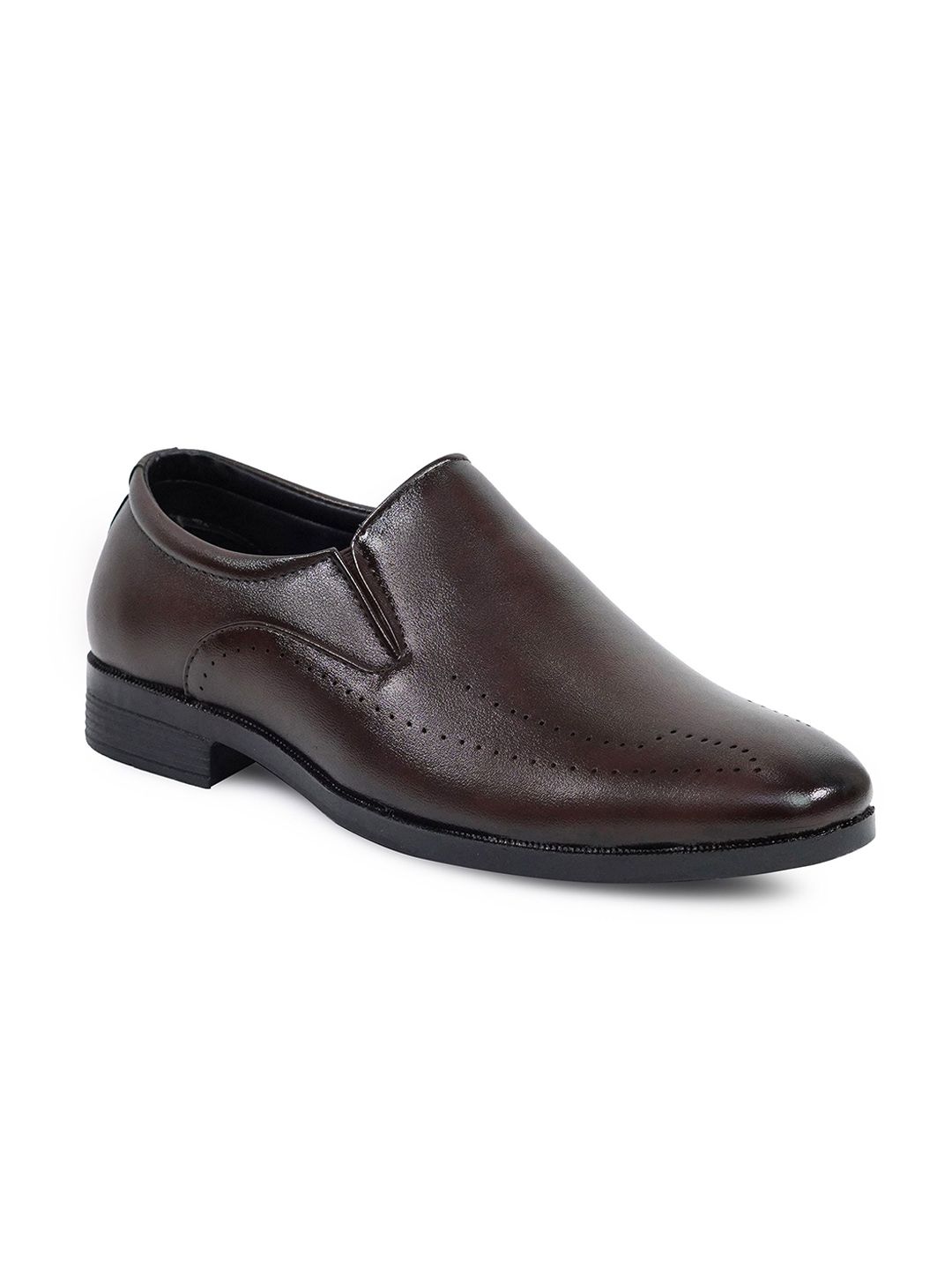SHUAN Men Round Toe Slip On Formal Shoes-picture-23