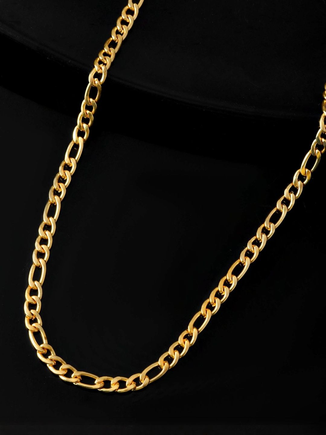 Jewels Nest Men Stainless Steel Gold-Plated Link Chain Minimal Chain-picture-11