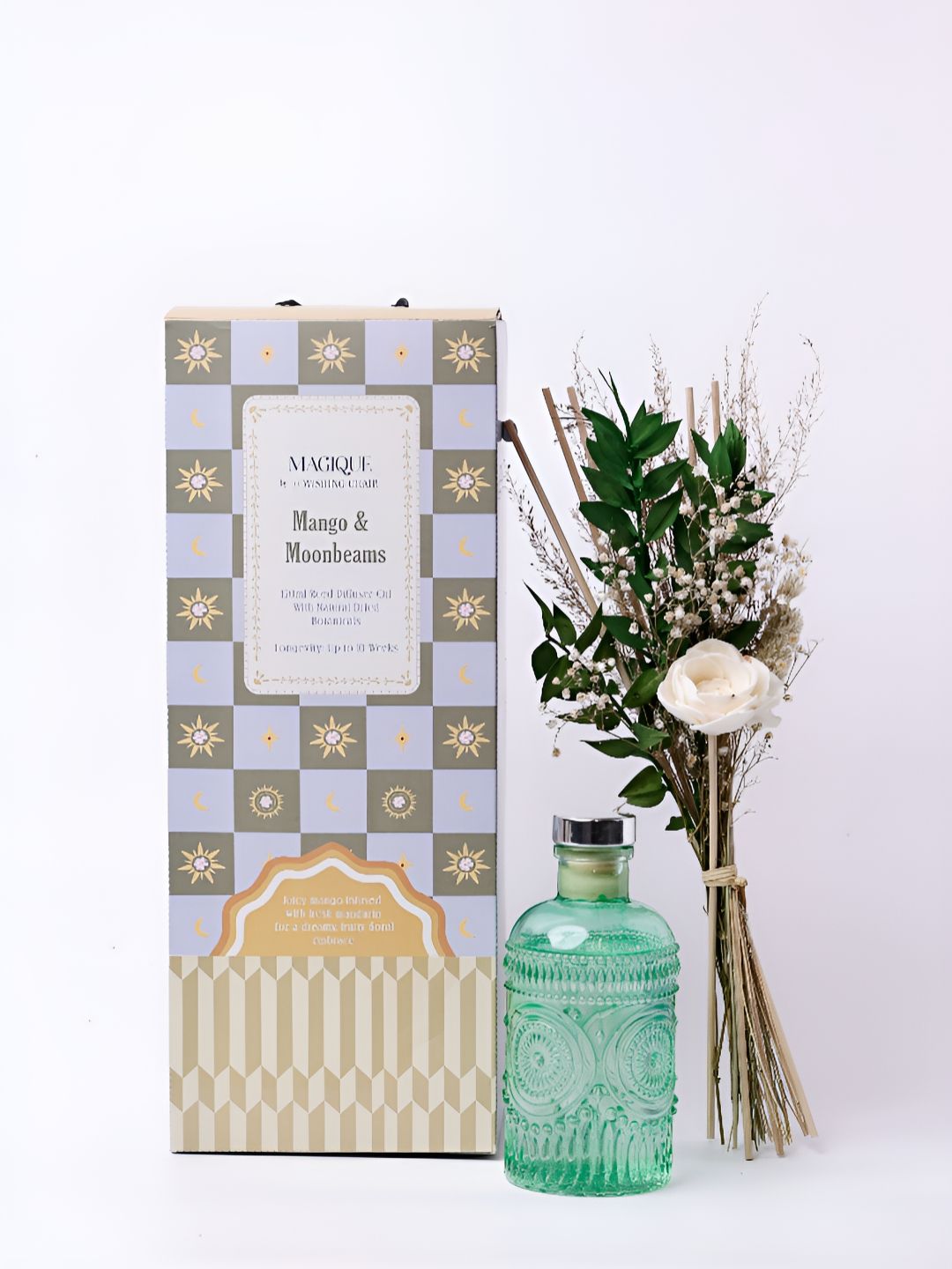 The Wishing Chair Green Textured Mango & Moonbeams Reed Diffusers-picture-48