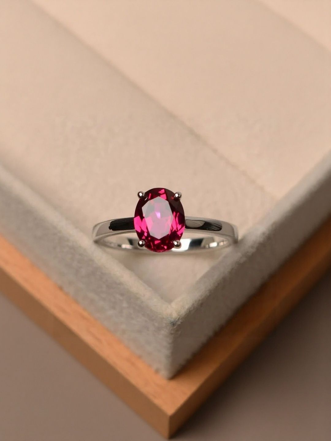 RAVIOUR LIFESTYLE Silver-Plated & Red Brass Pearls Finger Ring-picture-19