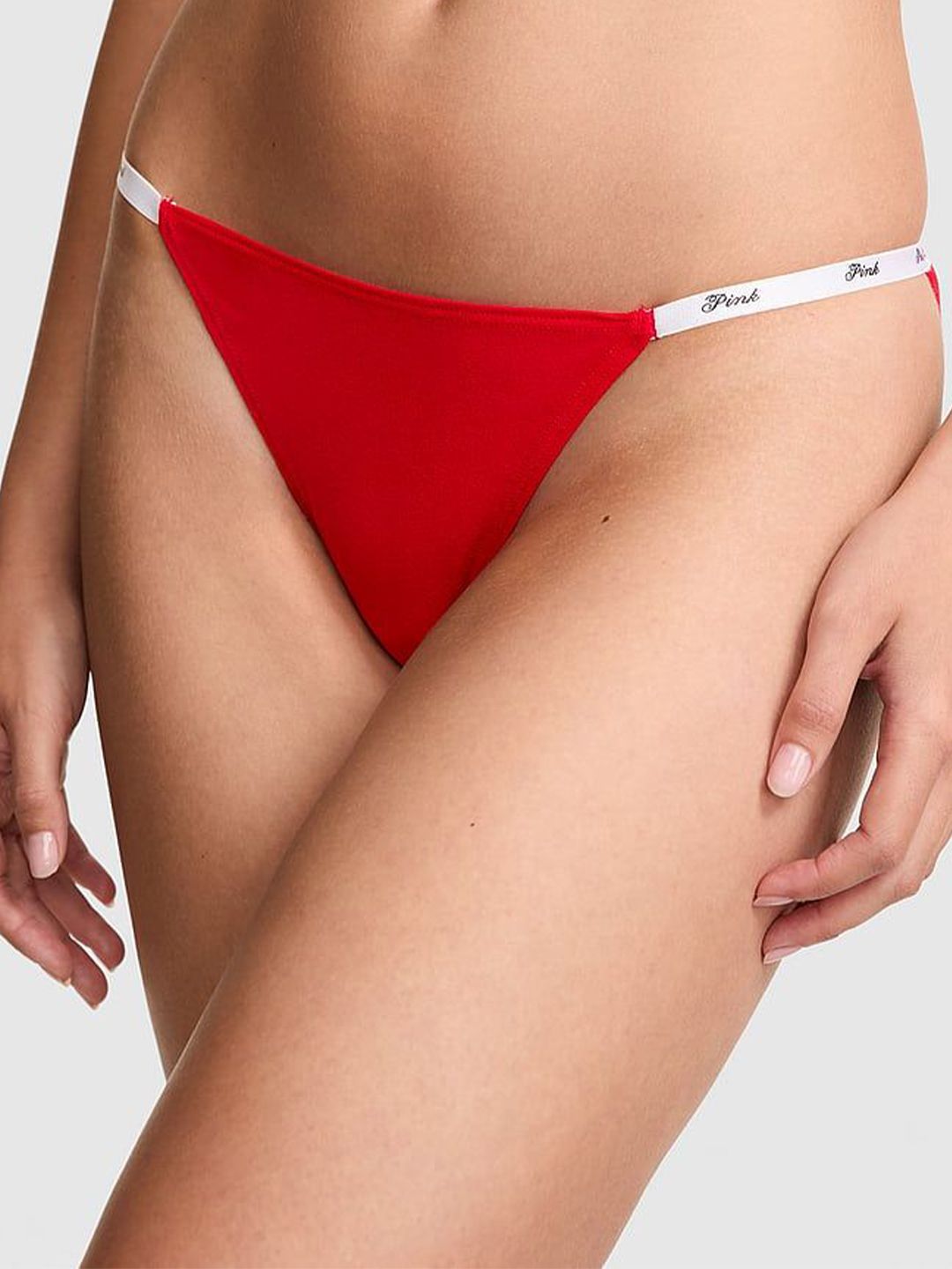 Victoria's Secret PINK Logo Women Low-Rise Cotton String Bikini Briefs-picture-22