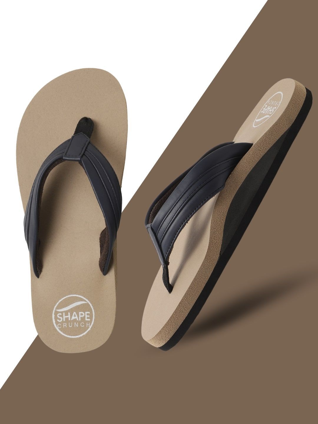 SHAPECRUNCH Shapefit Men Rubber Thong Flip-Flops-image-38