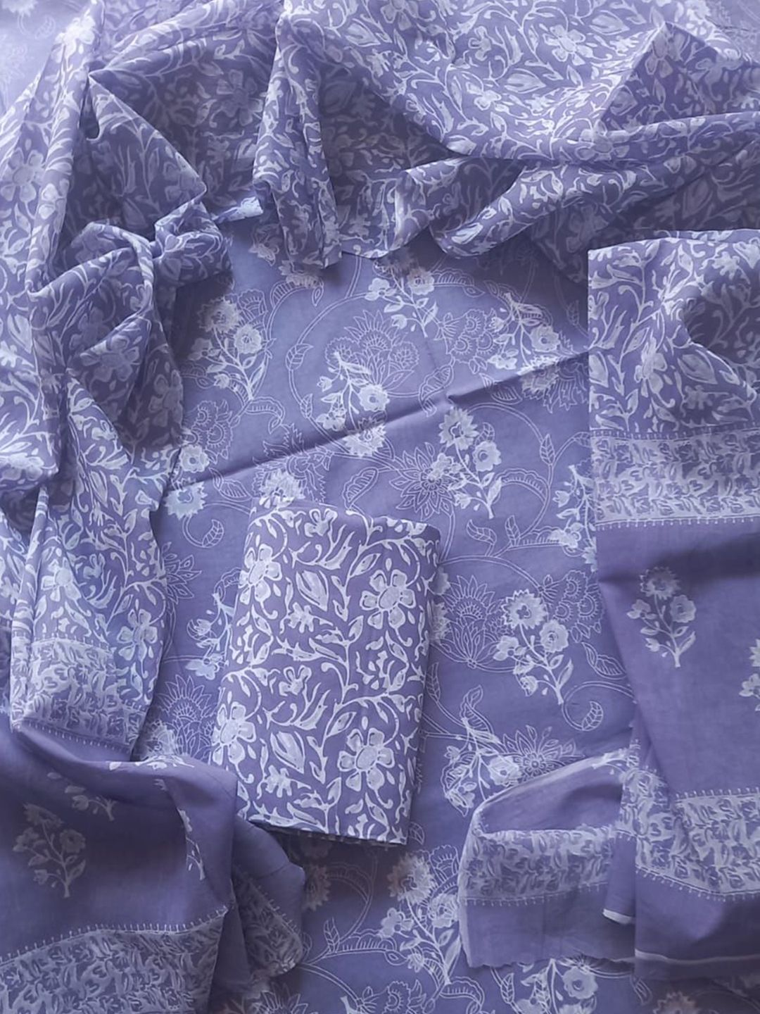 Khatri Creations Royal Heritage Floral Printed Cotton Unstitched Dress Material-picture-51