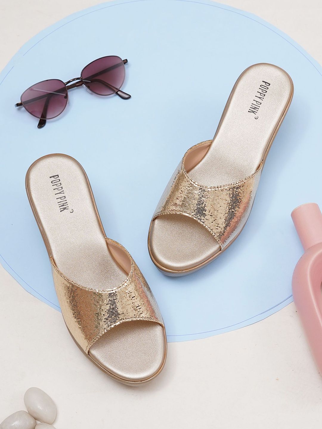 POPPYPINK Party Wedge Sandals-picture-32