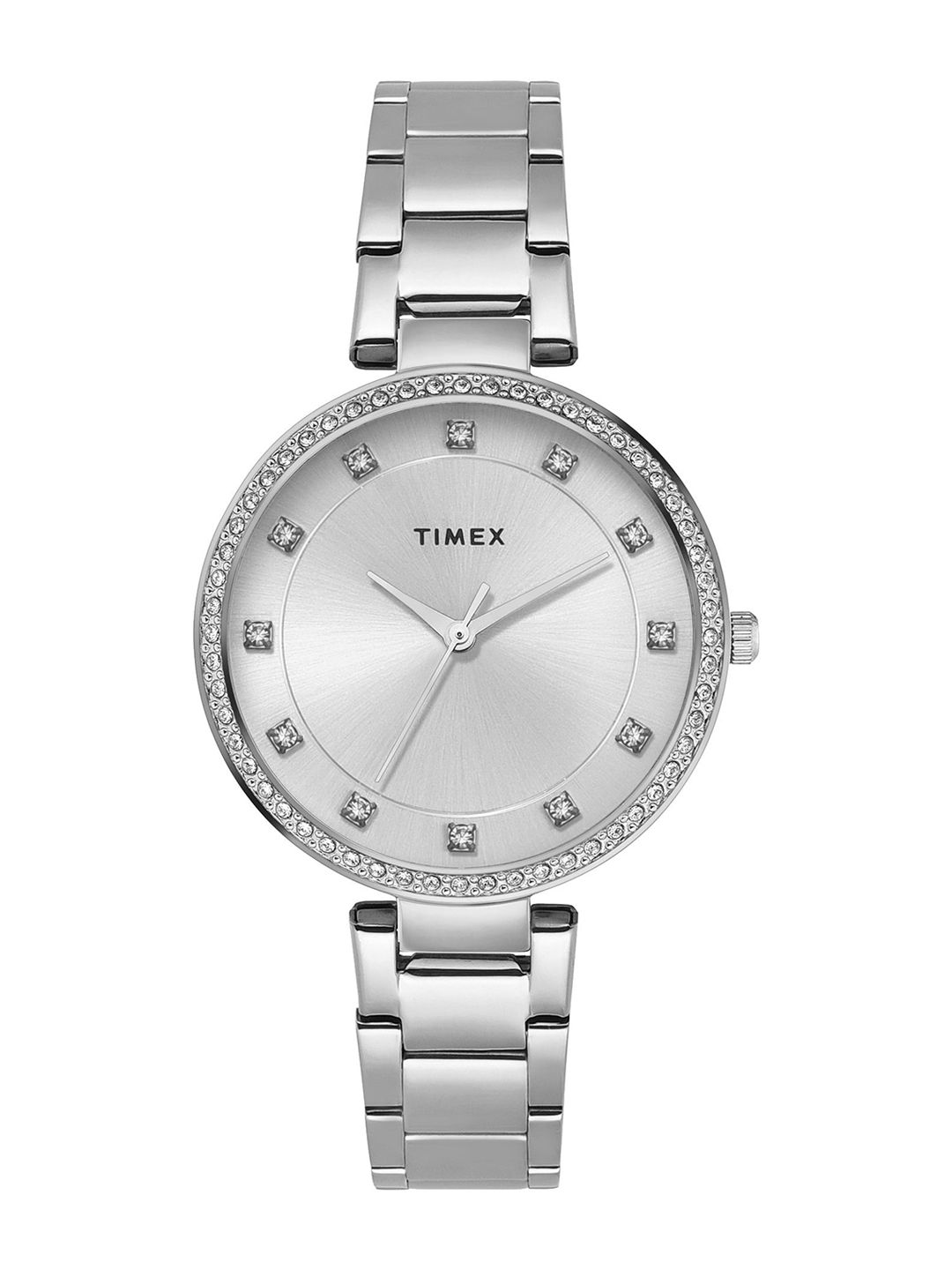 Timex Women Brass Embellished Round Dial & Stainless Steel Straps Analogue Watch TWEL18730-image-44