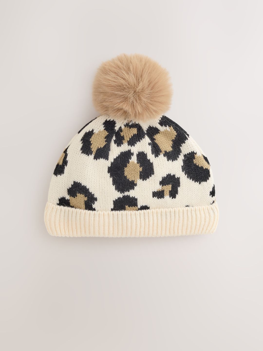 NEXT Infants Printed Knitted Pom Pom Detail Beanie-picture-37