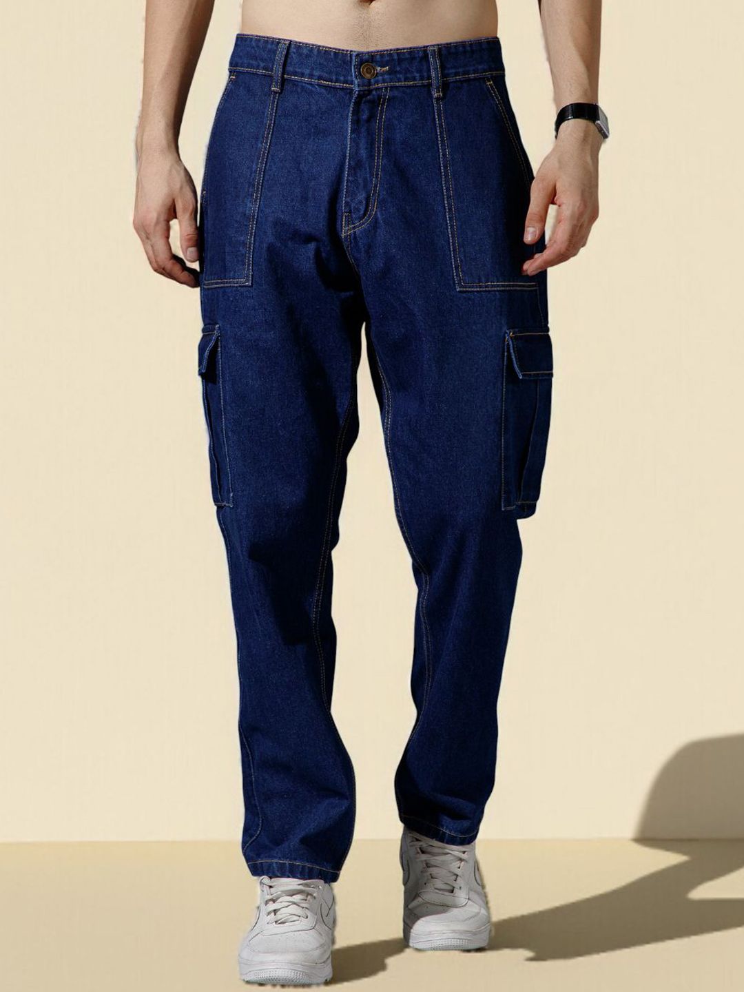 R.Code by The Roadster Life Co. Men Straight Fit Mid-Rise Jeans-picture-18