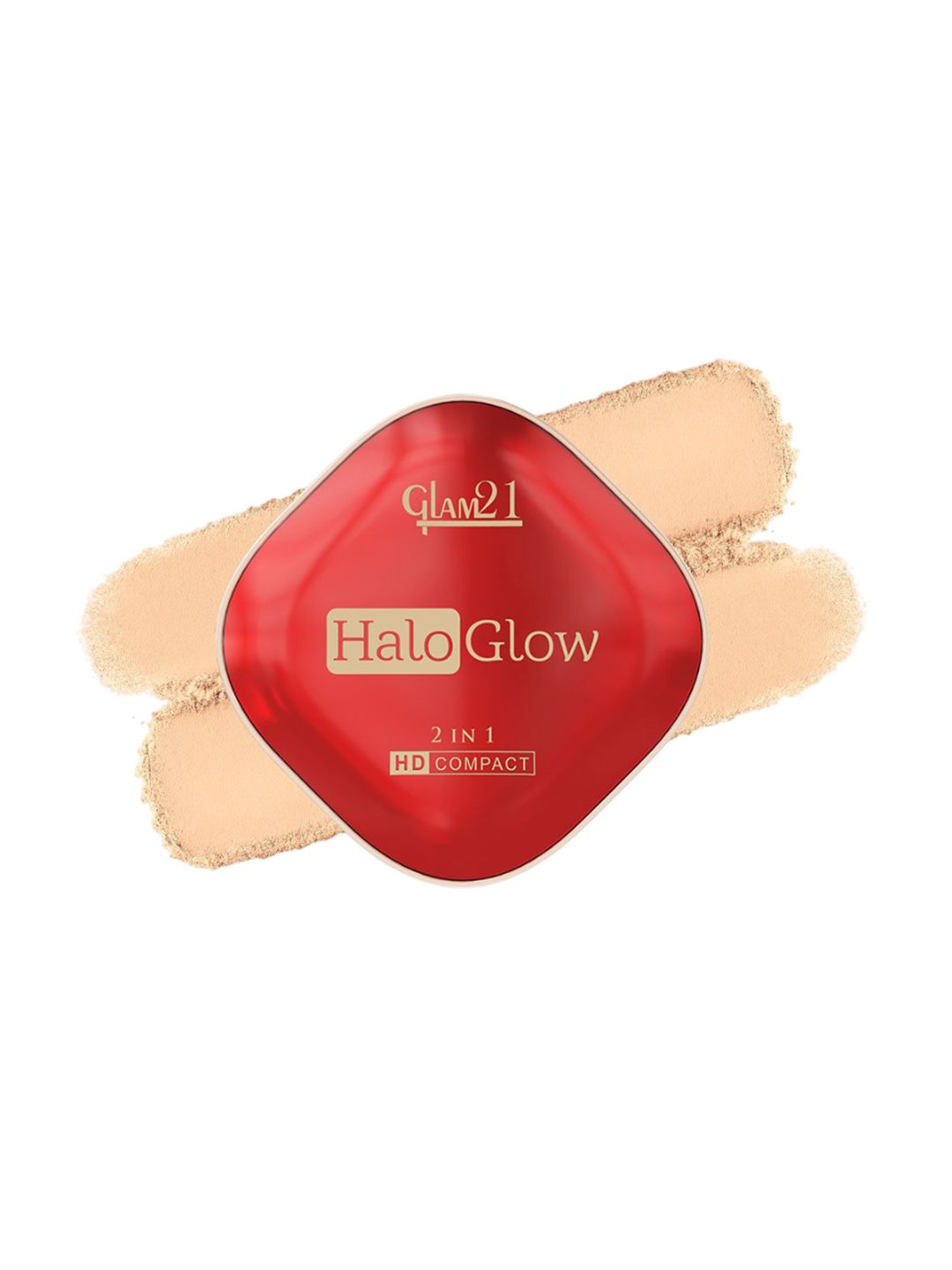 GLAM21 Long Lasting Squalane, shea butter & vitamin E HD Compact 18g