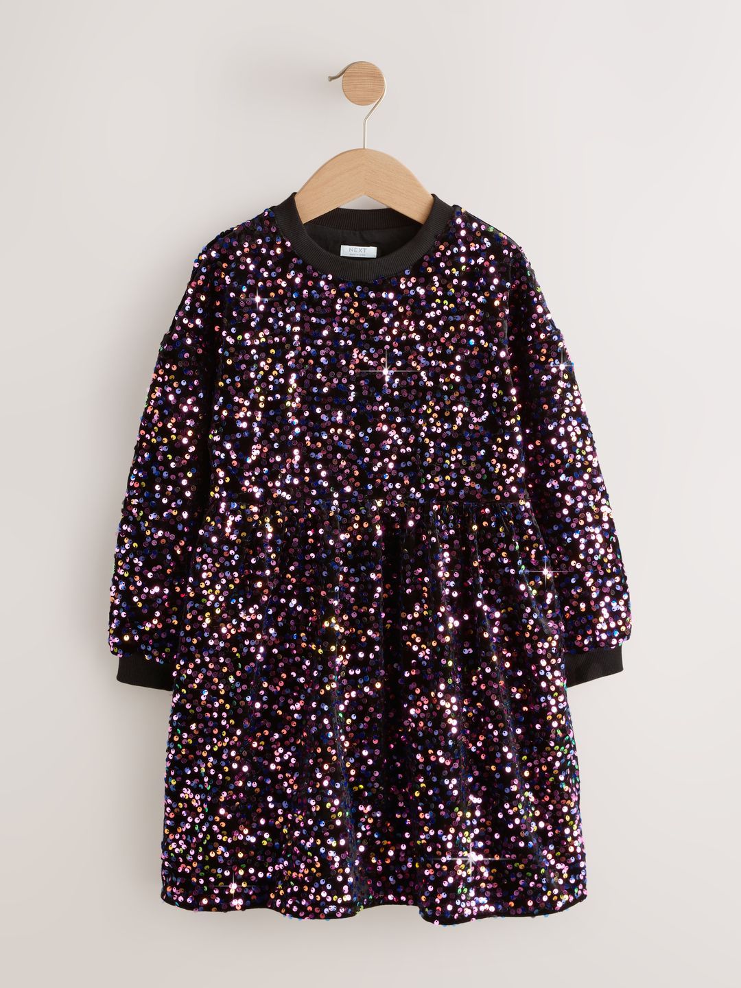 NEXT Girls Sequin Embellished A-Line Dress-image-34