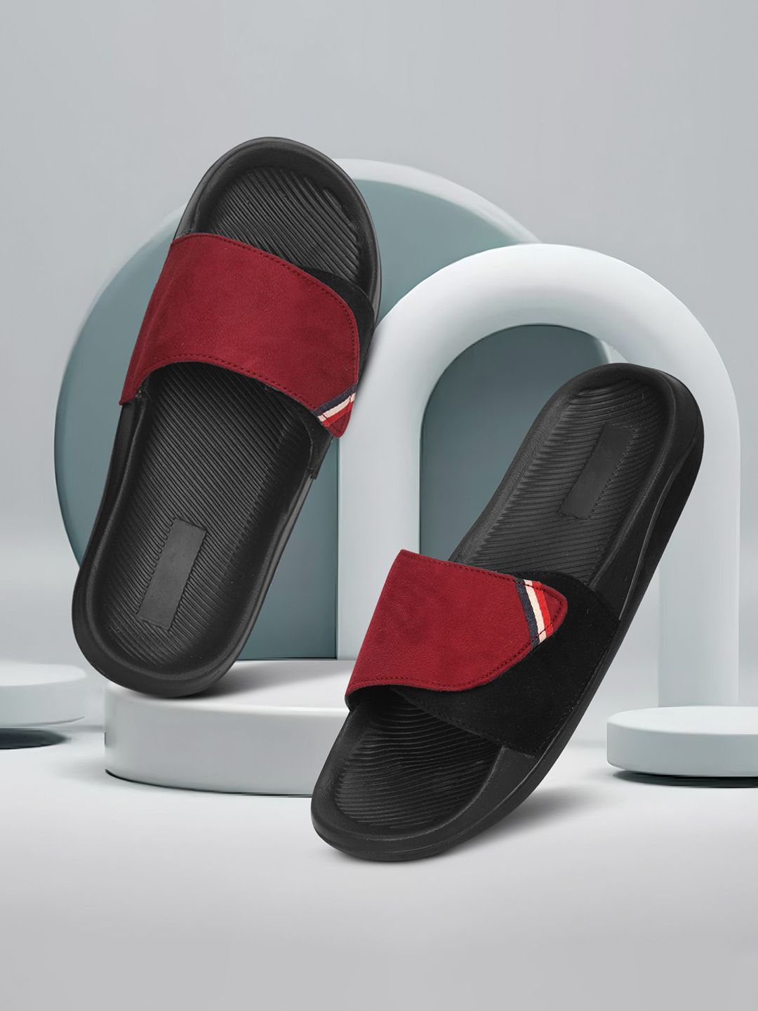 PERY PAO Men Solid Sliders Flip Flop-picture-37