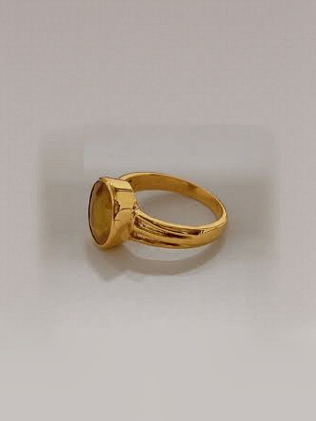 RAVIOUR LIFESTYLE Gold-Plated & Yellow Copper Pearls Finger Ring-picture-0