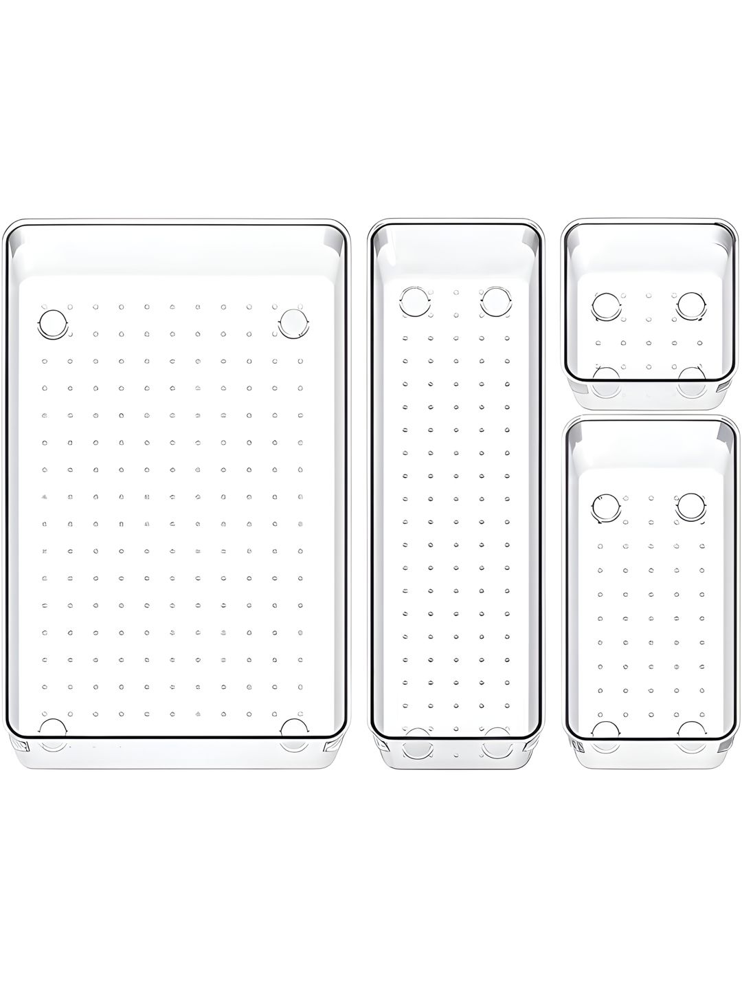 kepzell Transparent 4 Pieces Wardrobe Separator Organisers-picture-13
