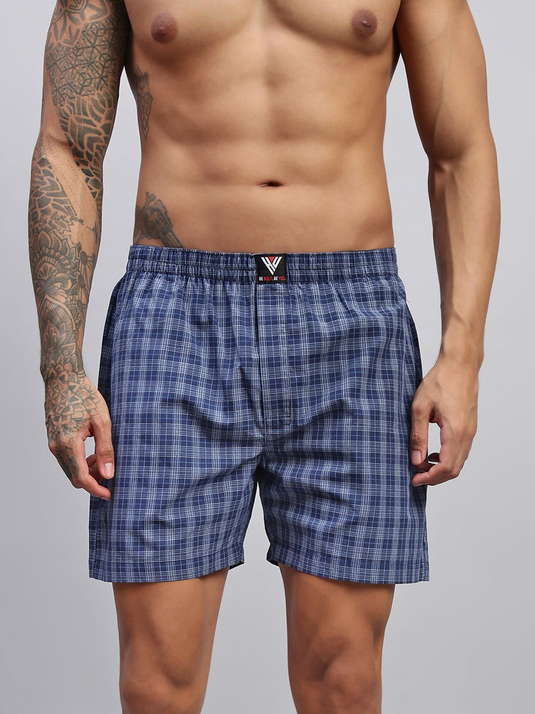 HAYU Men Checked Regular Fit Shorts-picture-29