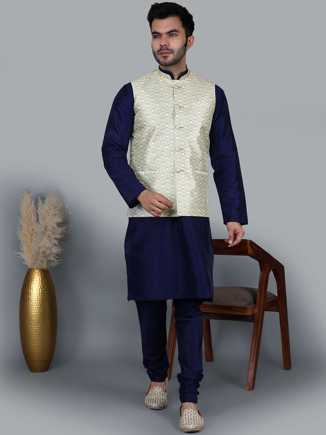 MAG Men Regular Straight Kurta with Churidar-picture-38