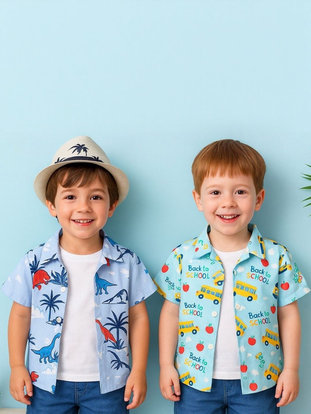 SHREE VANKIYA HANUMANJI FASHION Kids-Unisex Cotton Solid Casual Shirts-picture-27