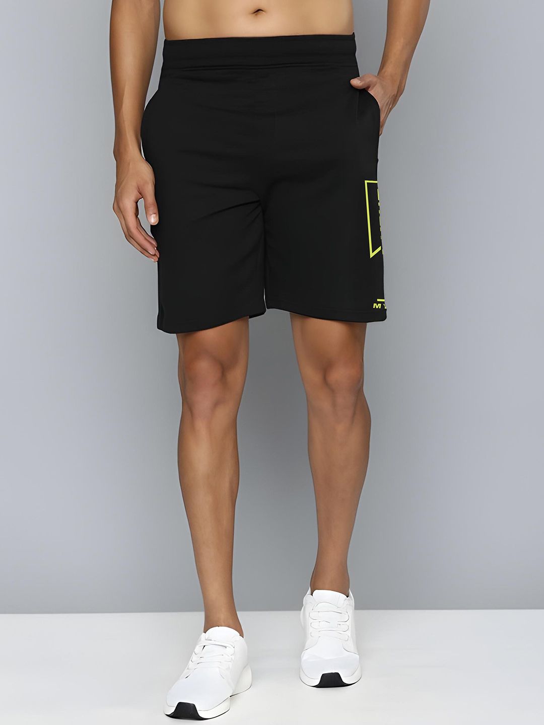 ARDEUR Men Typography Printed Regular Fit Mid-Rise Regular Shorts-picture-18