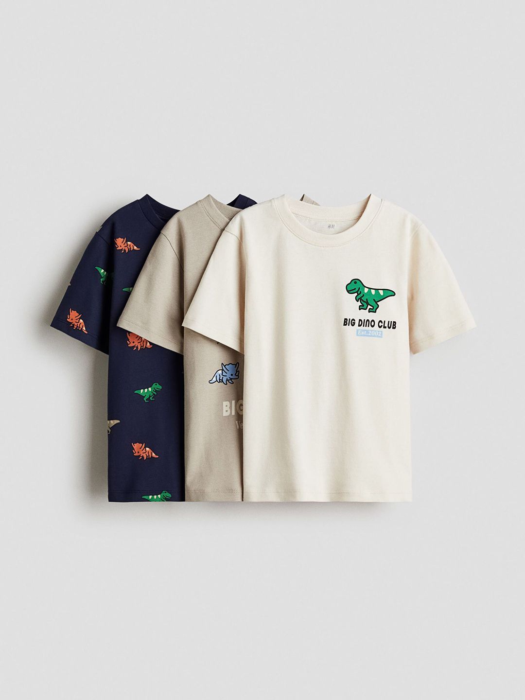 H&M Boys 3-Pack Printed Pure Cotton T-shirts-picture-24