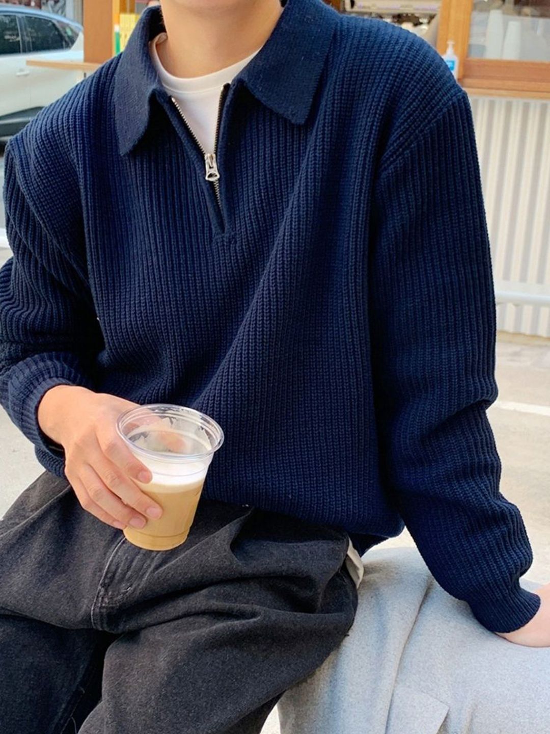 StyleCast Men Striped Long Sleeves Pullover