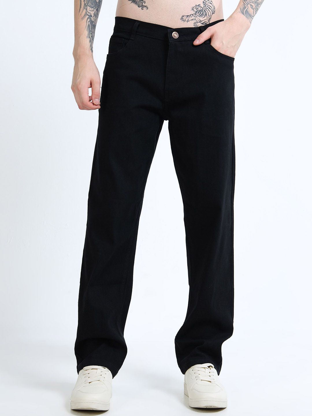 THE BEETEL HOUSE Men Comfort Straight Fit Mid-Rise Stretchable Jeans-picture-21