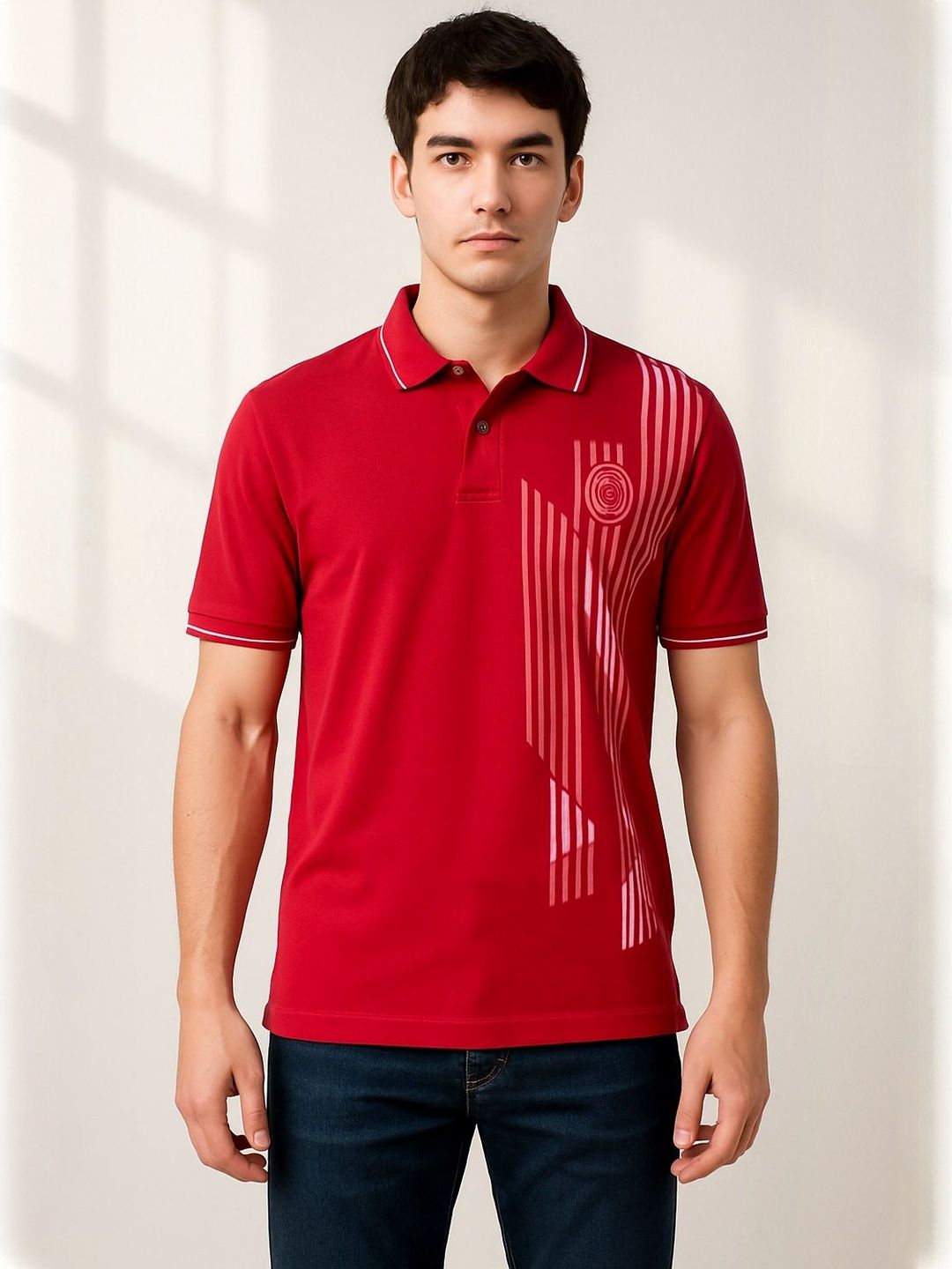 Dollar Men Printed Polo Collar T-shirt-picture-30