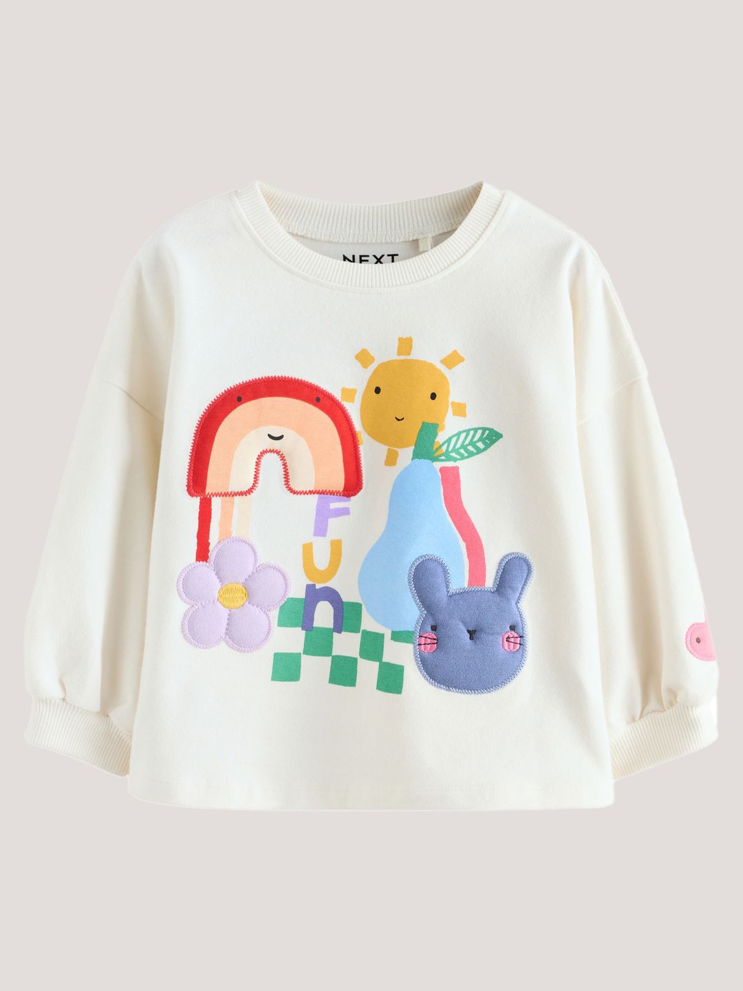 NEXT Girls Printed Extended Sleeves Applique Top-picture-33