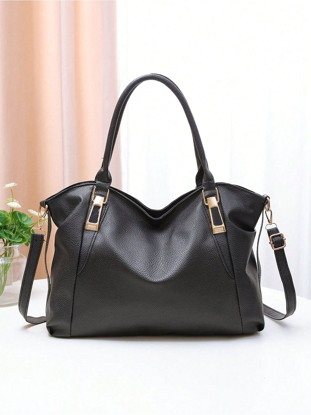 PURPLEHUNT Leather Shopper Tote Bag-picture-35