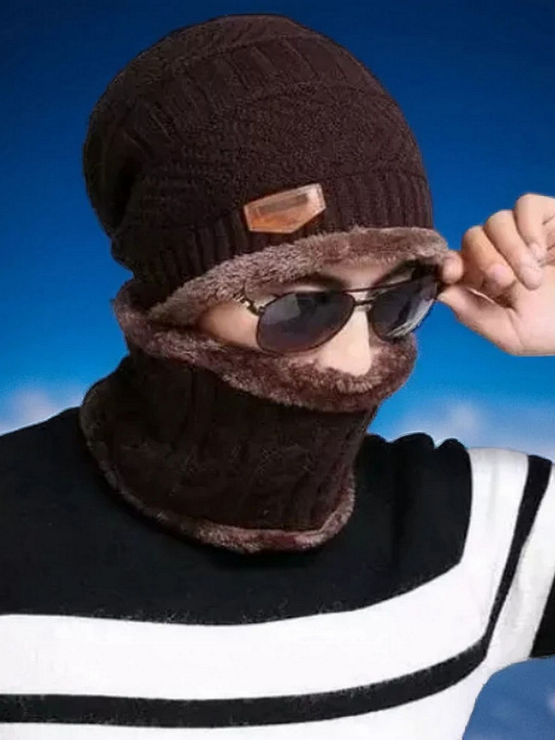 Infispace Men Self Design Beanie-picture-28