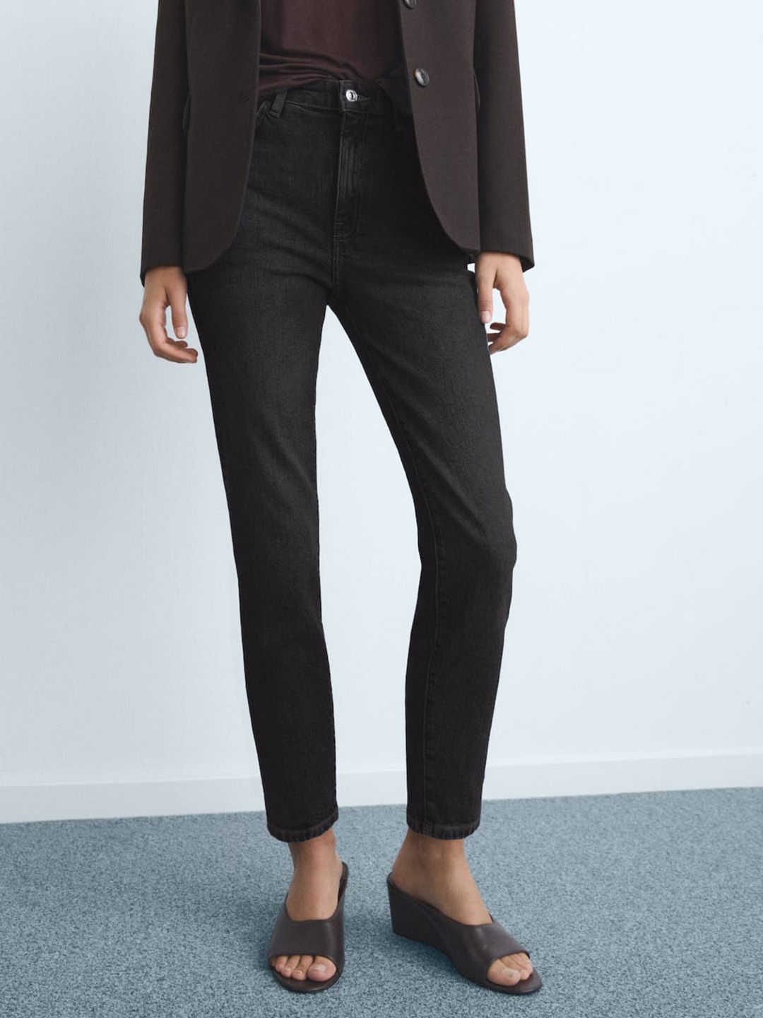 MANGO Women Slim Fit Mid-Rise Jeans-picture-22